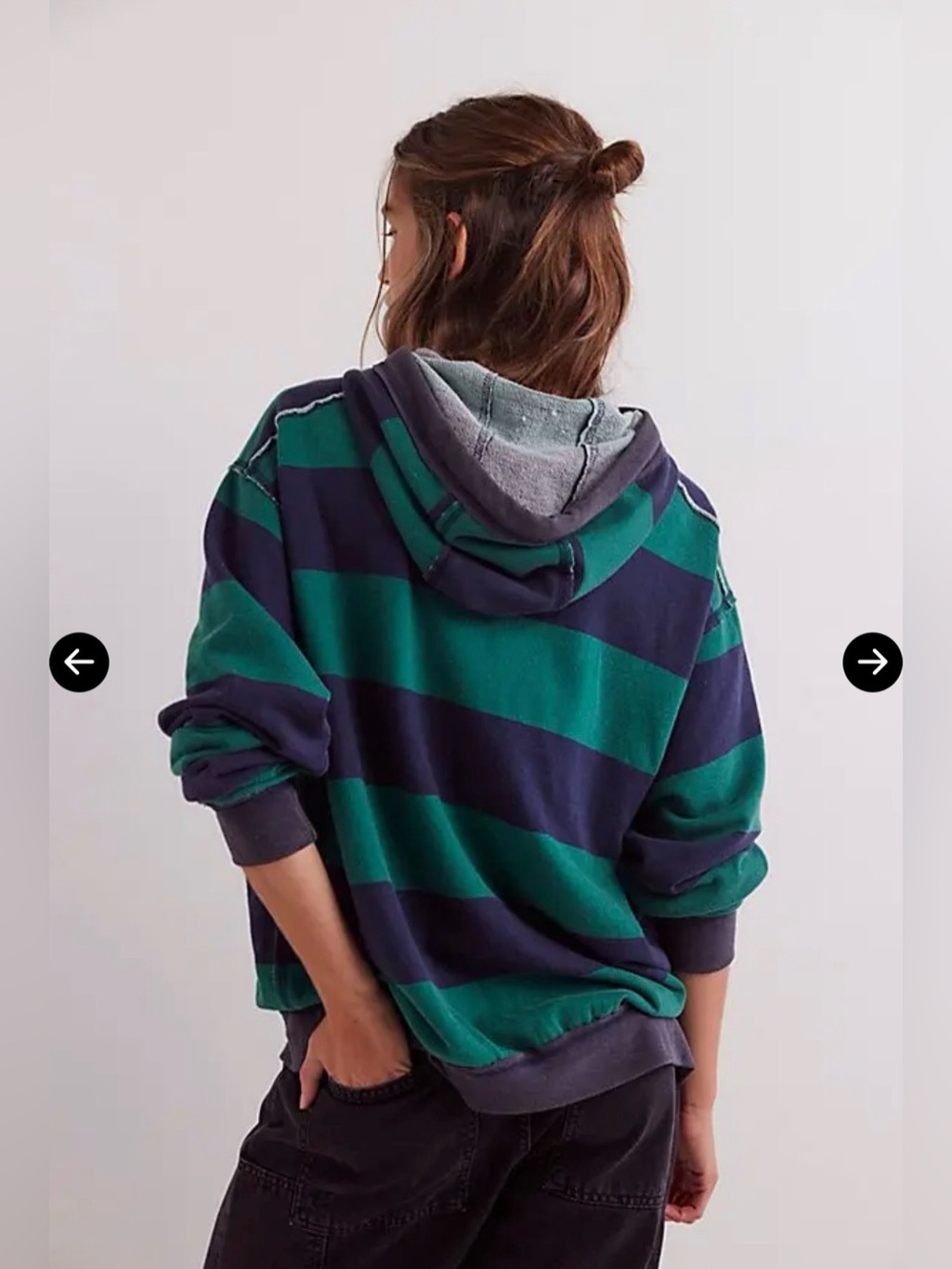 NWT We The Free Your Favorite Striped Hoodie - Picture 2 of 3
